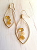 Citrine Trio Faceted Droplet Earring
