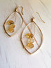 Citrine Trio Faceted Droplet Earring
