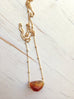 Citrine Faceted Drop Necklace