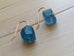 Teal Blue Fluorite Earrings