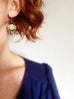 Prehnite Oval Chain Earrings