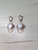 Pearl Dangle Chain Earrings